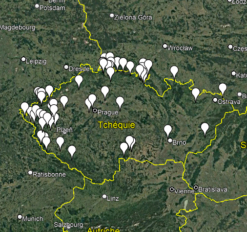 Carte Urbex République Tchèque